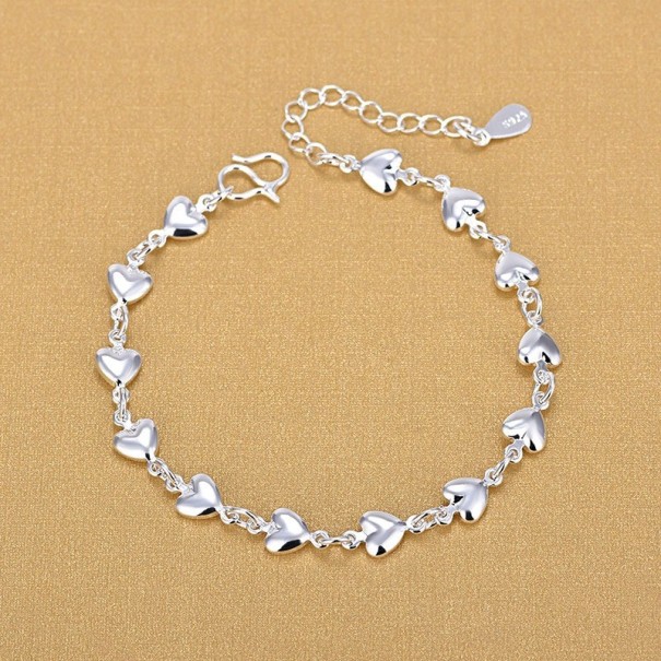 Ladies' Bracelet with Hearts P176 1