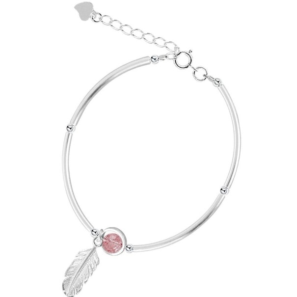 Ladies' Bracelet with Stone and Feather 1