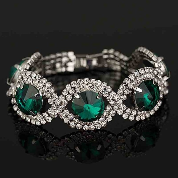 Ladies' Bracelet with Stones H627 silver 2