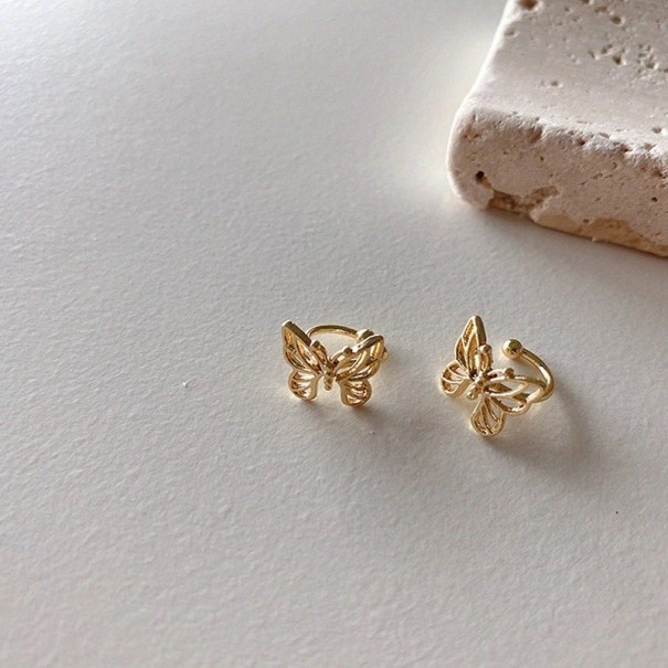 Ladies' Butterfly Ear Cuffs gold