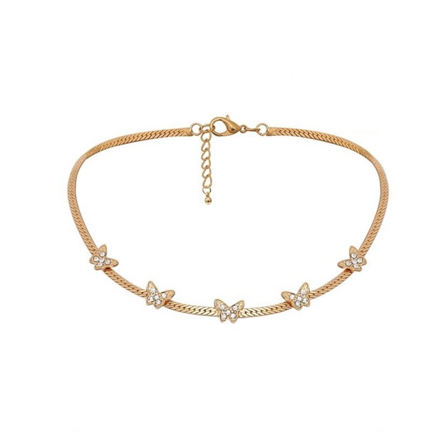 Ladies' Butterfly Necklace A1916 gold
