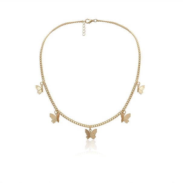 Ladies' Butterfly Necklace G714 gold