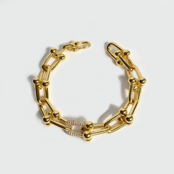 Ladies' Chunky Bracelet H414 gold