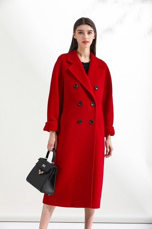 Ladies' Coat P1617 red M