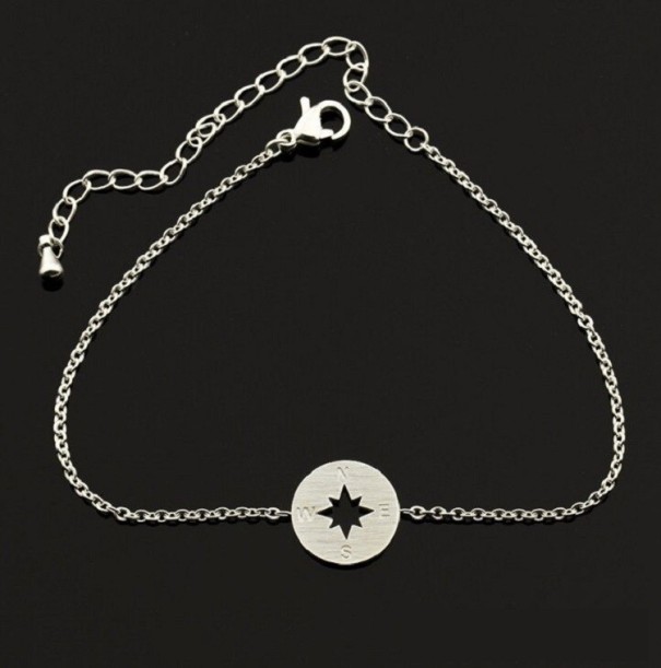 Ladies' Compass Rose Bracelet silver