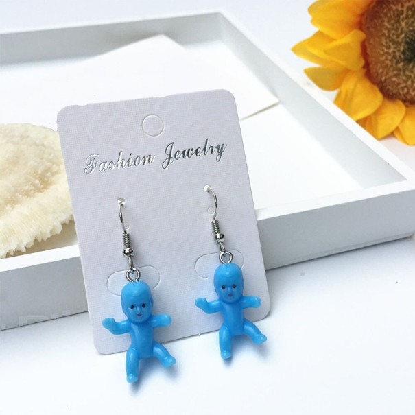 Ladies' Drop Earrings Figure blue