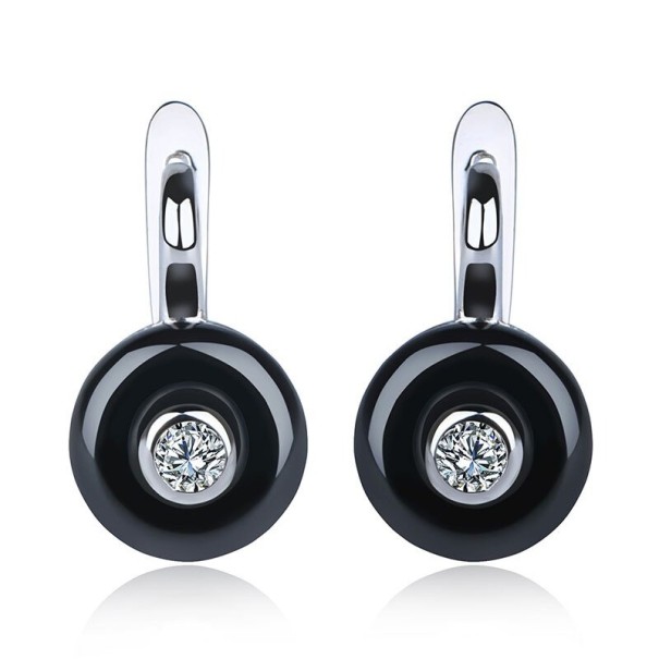 Ladies' Drop Earrings G1102 black 1