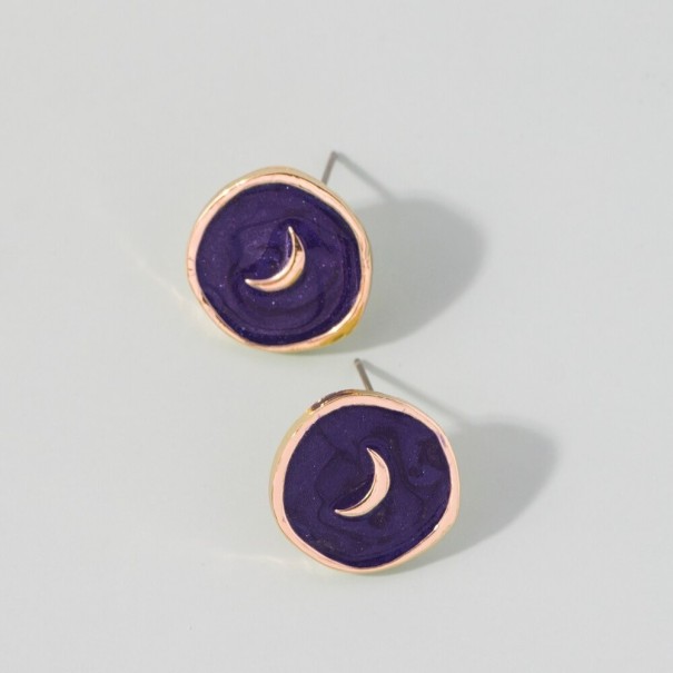 Ladies' Drop Earrings G1379 dark blue