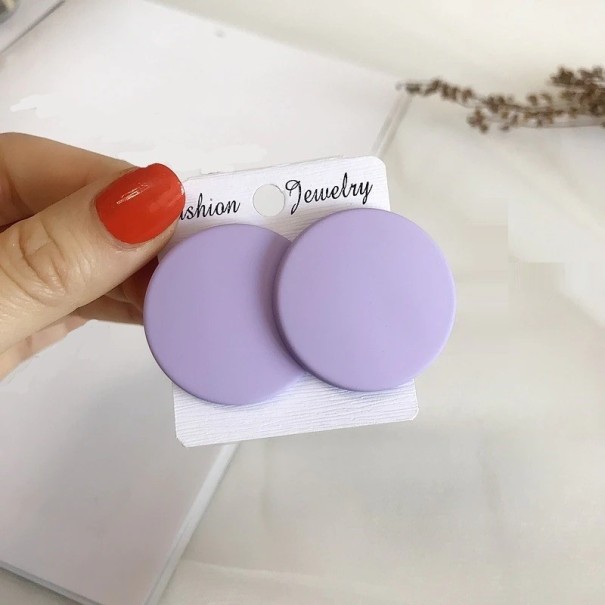Ladies' Drop Earrings G389 light purple 2