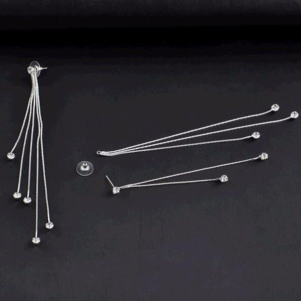 Ladies' Drop Earrings G757 silver