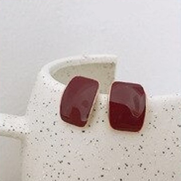 Ladies' Drop Earrings G765 burgundy