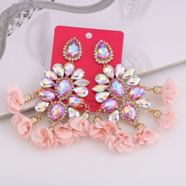 Ladies' Drop Earrings with Crystal G1239 13