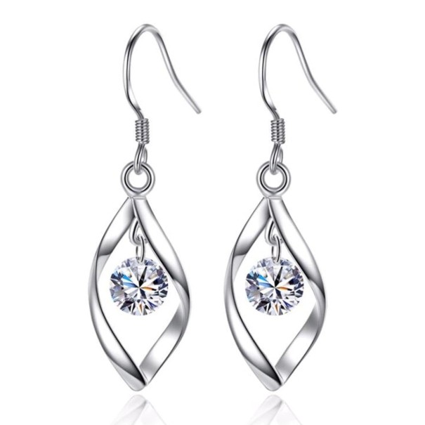 Ladies' Drop Earrings with Gemstone 1