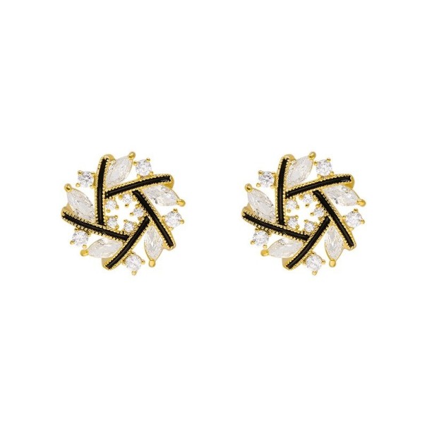 Ladies' Drop Earrings with Zirconia G395 1