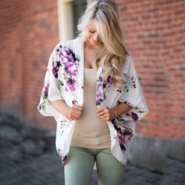 Ladies' Floral Cardigan P2384 L 5