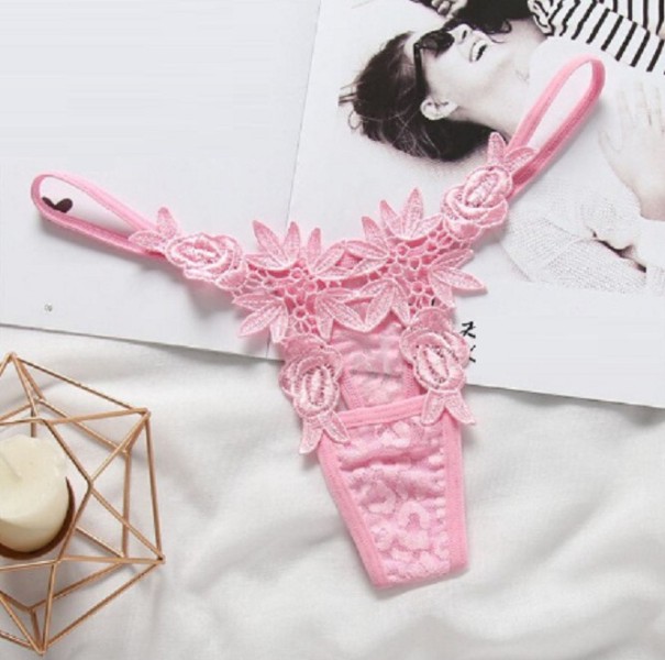 Ladies' Floral Thong Gracia light pink