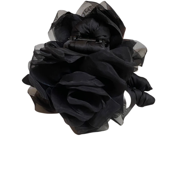 Ladies' Hair Clip Flower 13.1 cm Fabric Voluminous Clip 4.5 cm Elegant Hair Accessory for Firm Updo and Hairstyle Securing 1