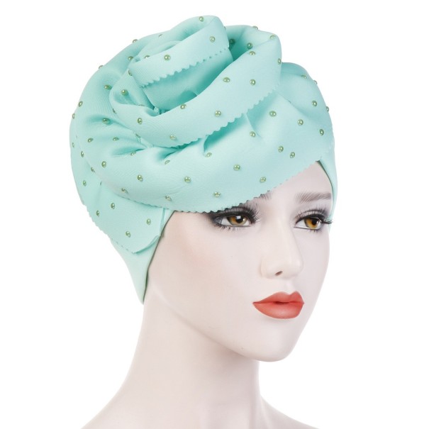 Ladies' Hat with Rose turquoise