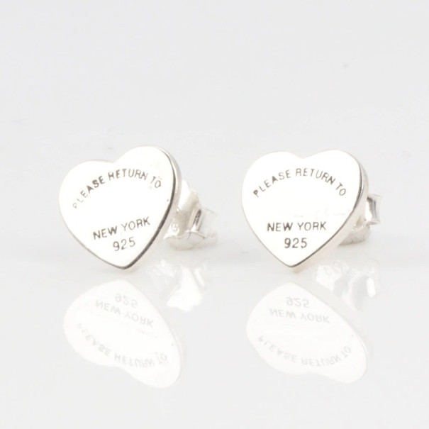 Ladies' Heart Stud Earrings J206 1