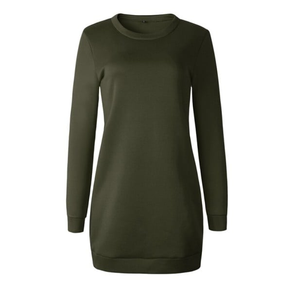 Ladies' Hoodie Dress A9 army green L