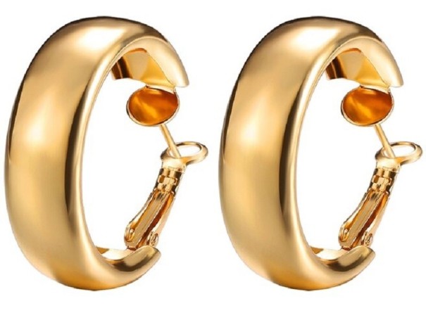 Ladies' Hoop Earrings G397 gold
