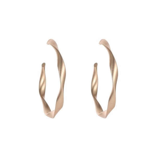 Ladies' Hoop Earrings G406 gold