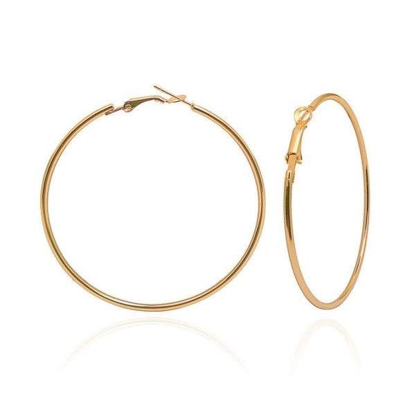 Ladies' Hoop Earrings G592 gold 6 cm