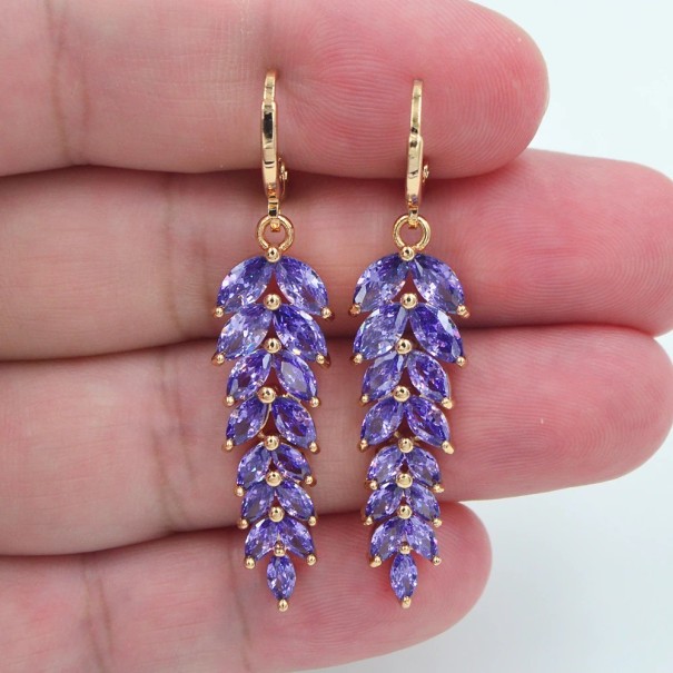 Ladies' Hoop Earrings with Pendant G1444 1