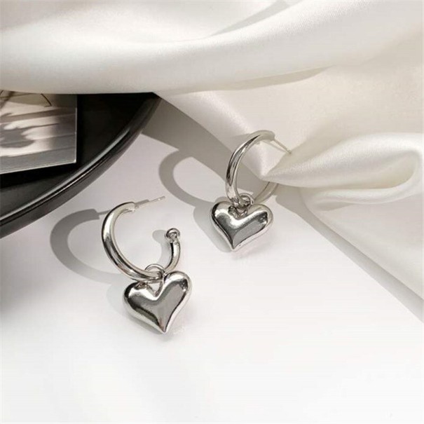 Ladies' Hoop Earrings with Pendant G210 2