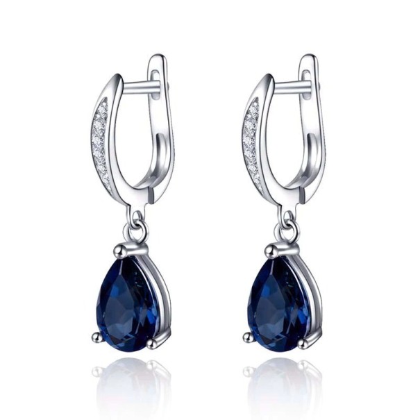 Ladies' Hoop Earrings with Pendant G338 1