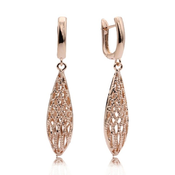 Ladies' Hoop Earrings with Pendant G600 1