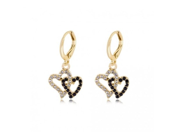 Ladies' Hoop Earrings with Pendant G694 5