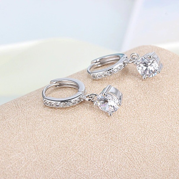 Ladies' Hoop Earrings with Pendant H866 1