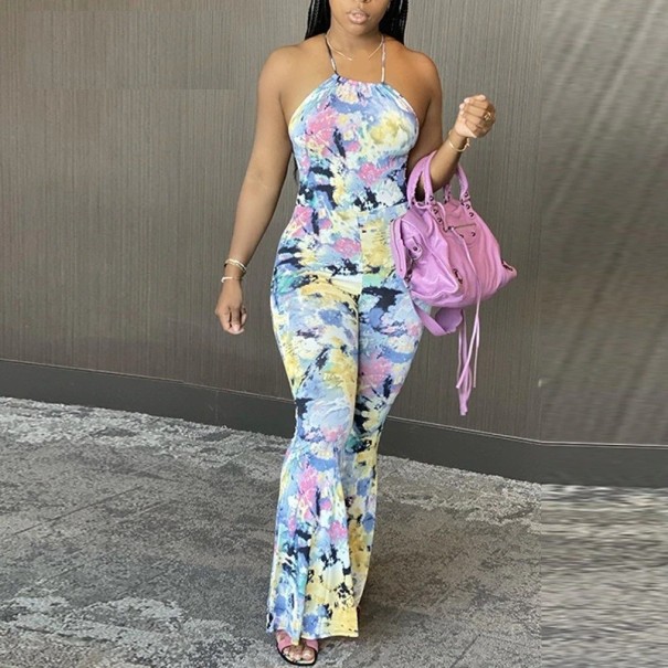 Ladies' Jumpsuit with Exposed Back B856 L