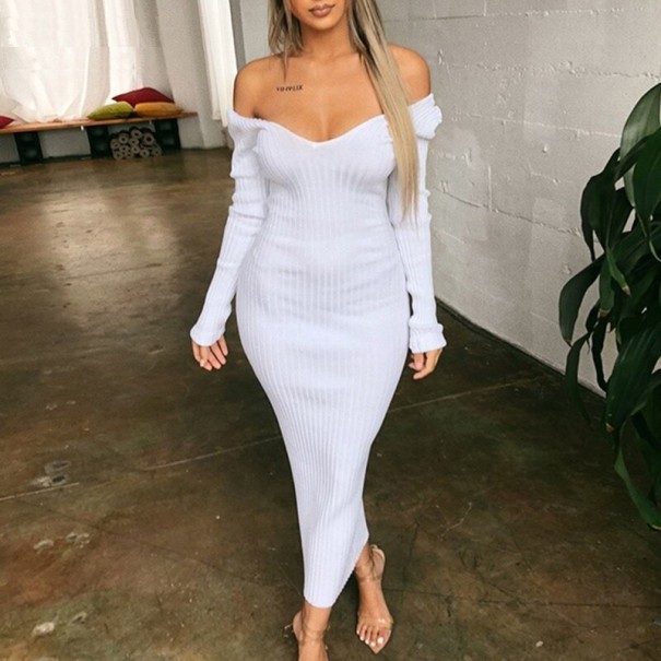 Ladies' Knitted Dress Francesca white S