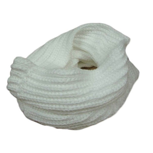 Ladies' Knitted Snood J845 white