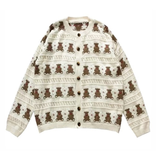 Ladies' Knitted Sweater with Bears 1