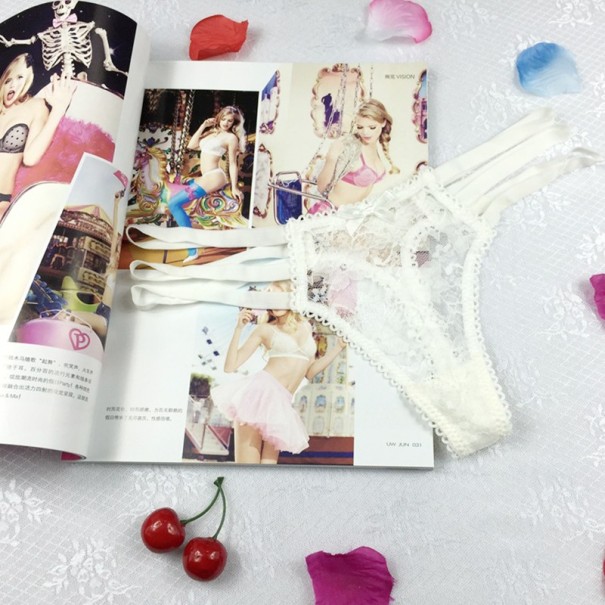 Ladies' Lace Thong J2329 white