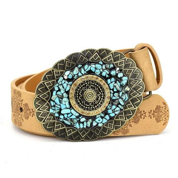Ladies' Leather Belt L172 light brown 115 cm 7