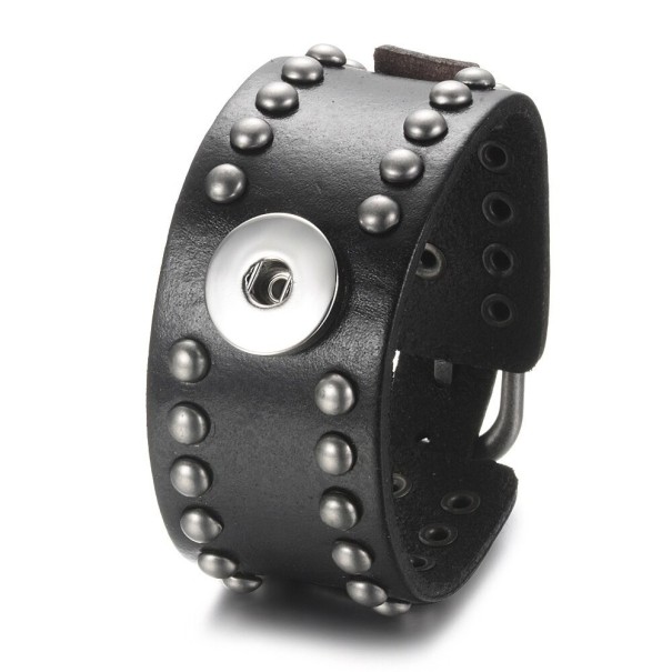 Ladies' Leather Bracelet H673 black