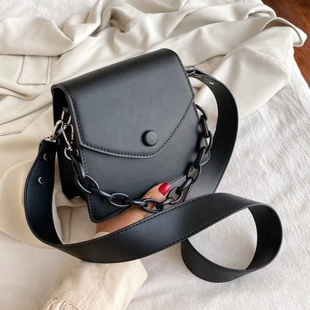 Ladies' Leather Handbag J163 black