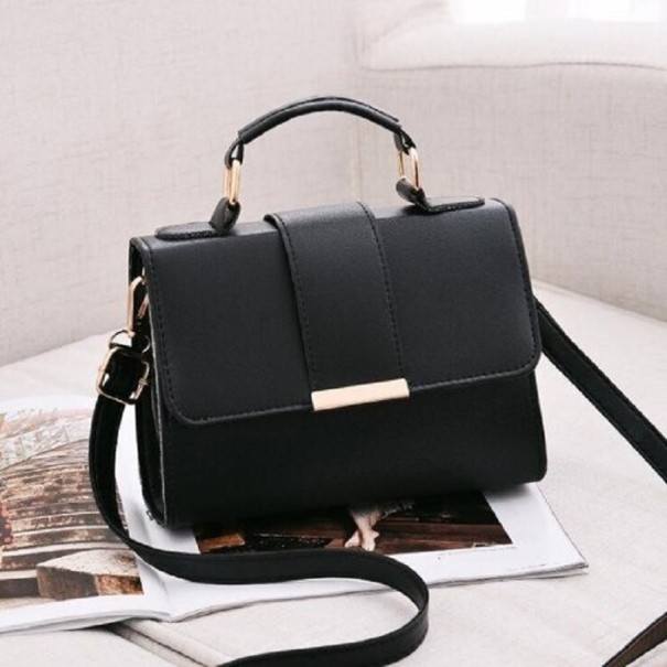 Ladies' Leather Handbag M1195 black