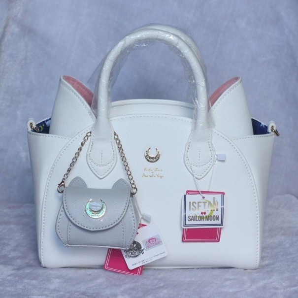 Ladies' Leather Handbag M1345 white 2
