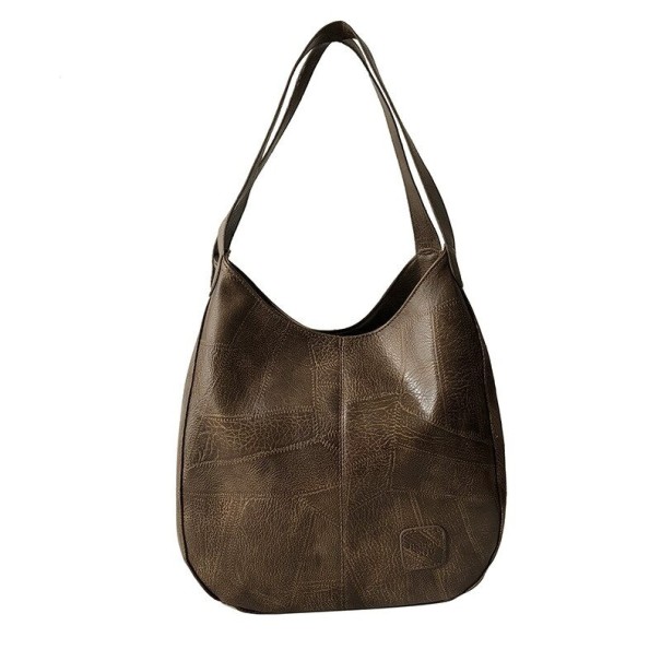Ladies' Leather Handbag M1362 dark brown