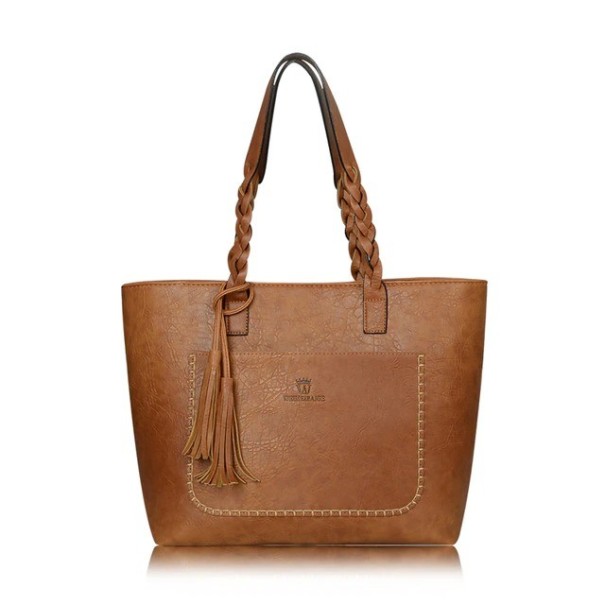 Ladies' Leather Handbag M818 brown