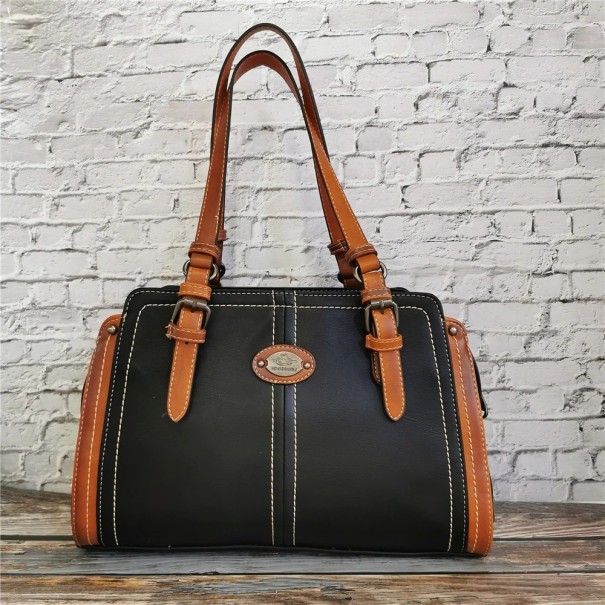 Ladies' Leather Handbag M908 black