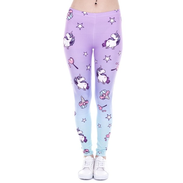 Ladies' Leggings with Unicorns 1