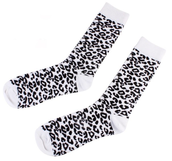 Ladies' Leopard Print Socks A724 1