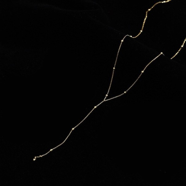 Ladies' Long Necklace D528 gold