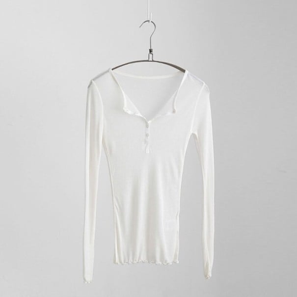 Ladies Long Sleeve T-Shirt A958 white